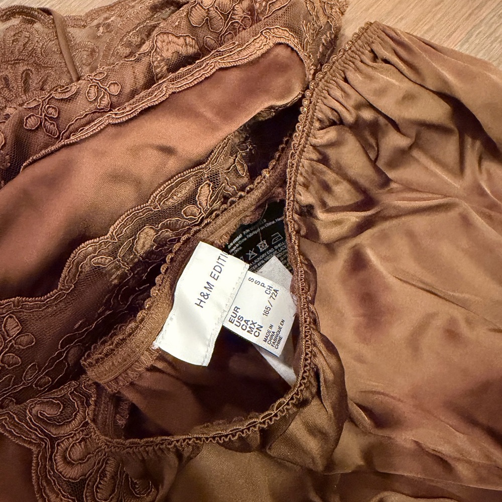 H&M Brown Lace Trim Inset Set - Picture 6 of 6